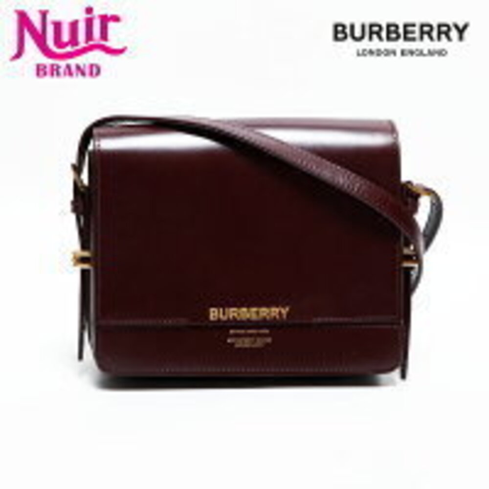 Burberry Leather Camera Bag Shoulder Brown